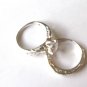 FREE & FAST SHIPPING   -  WHITE  GOLD PLATED CUBIC ZIRCONIA RING,  SIZE 6 1/2