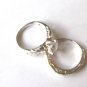 FREE & FAST SHIPPING   -  WHITE  GOLD PLATED CUBIC ZIRCONIA RING,  SIZE 6 1/2
