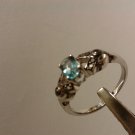 Genuine Natural Topaz Ring With Diamonds