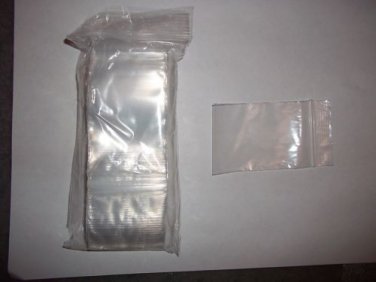 100 (2x3) Small Plastic ZIPLOCK Bags Reclosable Resealable Ziploc-2 MIL THICK