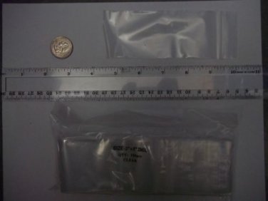 100 (2x5) Small Plastic ZIPLOCK Bags Resealable Recloseable Ziplock -2 MIL THICK