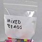 10 White Block (2x2) Small Plastic ZIPLOCK Bags, Recloseable Bag, 2 MIL Thick