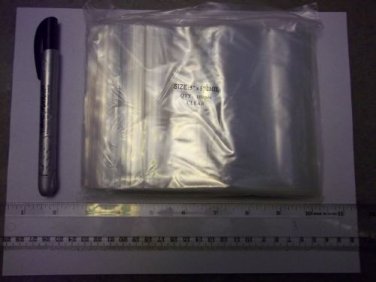 100 (5x5) Medium Plastic ZIPLOCK Bags Resealable Recloseable Ziplock -2MIL THICK