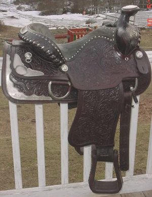 LOOKOUT SADDLE CO. SILVER SHOW SADDLE