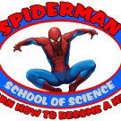Spiderman "School of Science" Custom Tshirt