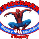 Spiderman Happy Birthday Custom Tshirt
