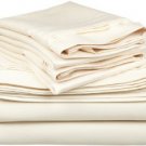 1000 TC Solid Ivory King Size Sheet Set -100% Egyptian Cotton