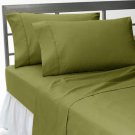 1000 TC Solid Moss King Size Sheet Set-100% Egyptian Cotton