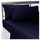 1000 TC Solid Navy Blue Queen Size Sheet Set-100% Egyptian Cotton