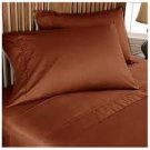 1000 TC Solid Brick Red Full Size Sheet Set-100% Egyptian Cotton