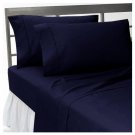 1000 TC Solid Navy Blue Full Size Sheet Set-100% Egyptian Cotton