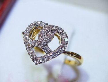 0.31 ct.heart engagement ring