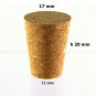 11mm x 17mm x h20mm Natural Corks , Tapered Bottle Stopper Pack of 25pcs