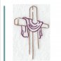 flour sack set of 2  cross for easter