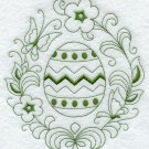 flour sack set of 2  green easter egg