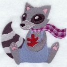 flour sack set of 2 racoons