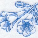 flour sack set of 2 blue flowers