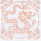 flour sack set of 2 dragon