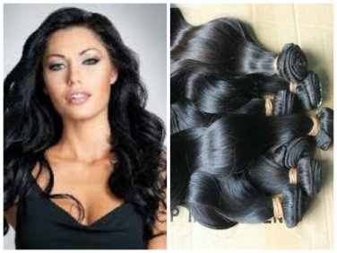 Virgin Malaysian Human Hair Extensions 6A Body Wave 12/14/16' inches 3 Bundles