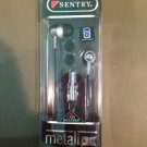 **NEW** Sentry HO489 Metalix In-Earbuds with Case, Silver **FREE SHIPPING!**