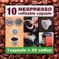 10 X Nespresso Refillable Capsule set REUSABLE new $$ SAVE MONEY
