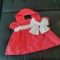 HOLIDAY RED POLKA DOTS FABRIC HANDMADE HANDBAG BAG PURSE TOTE