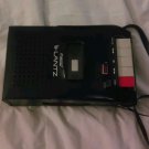 TESTED Vintage Lantz Cassette Tape Recorder with Leather Case!