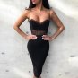 Bandage Dress Women Vestidos Bodycon Lace Hollow Out Spaghetti Strap Club Dress