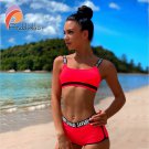 Andzhelika Bikinis Women Letter Sport Swimsuit Soft cup Bikinis Set (IROCKBAGS.COM)