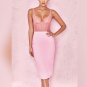2020 Summer High Quality Women Sexy Pink Bandage Skirt (IROCKBAG.COM)