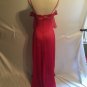 Vintage Nightgown Sheer Nylon Long Gown Fushia