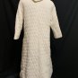 Vintage Quilted Bathrobe Raymodes New York Beige gold and silver embroidery