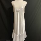 Vintage Intime of California Nightgown Flowing Chiffon bottom Bridal White Large