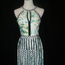 Silk pleated cocktail party sleeveless dress prom jrs Parker dress NWT