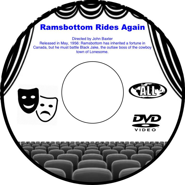 Ramsbottom Rides Again 1956 Film DVD John Baxter Arthur Askey Glenn