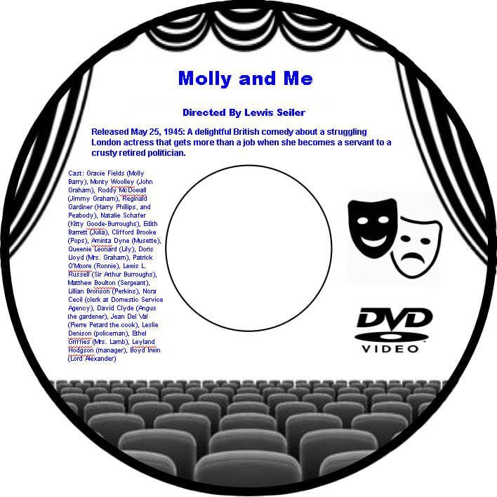 Molly and Me 1945 DVD Film Comedy Gracie Fields Monty Woolley Roddy ...