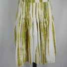 Bernardo Green White Pleated Skirt 6