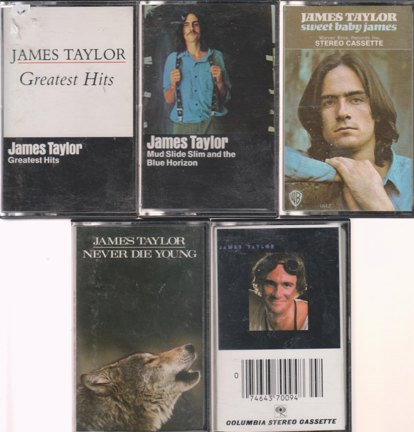 JAMES TAYLOR CASSETTE LOT