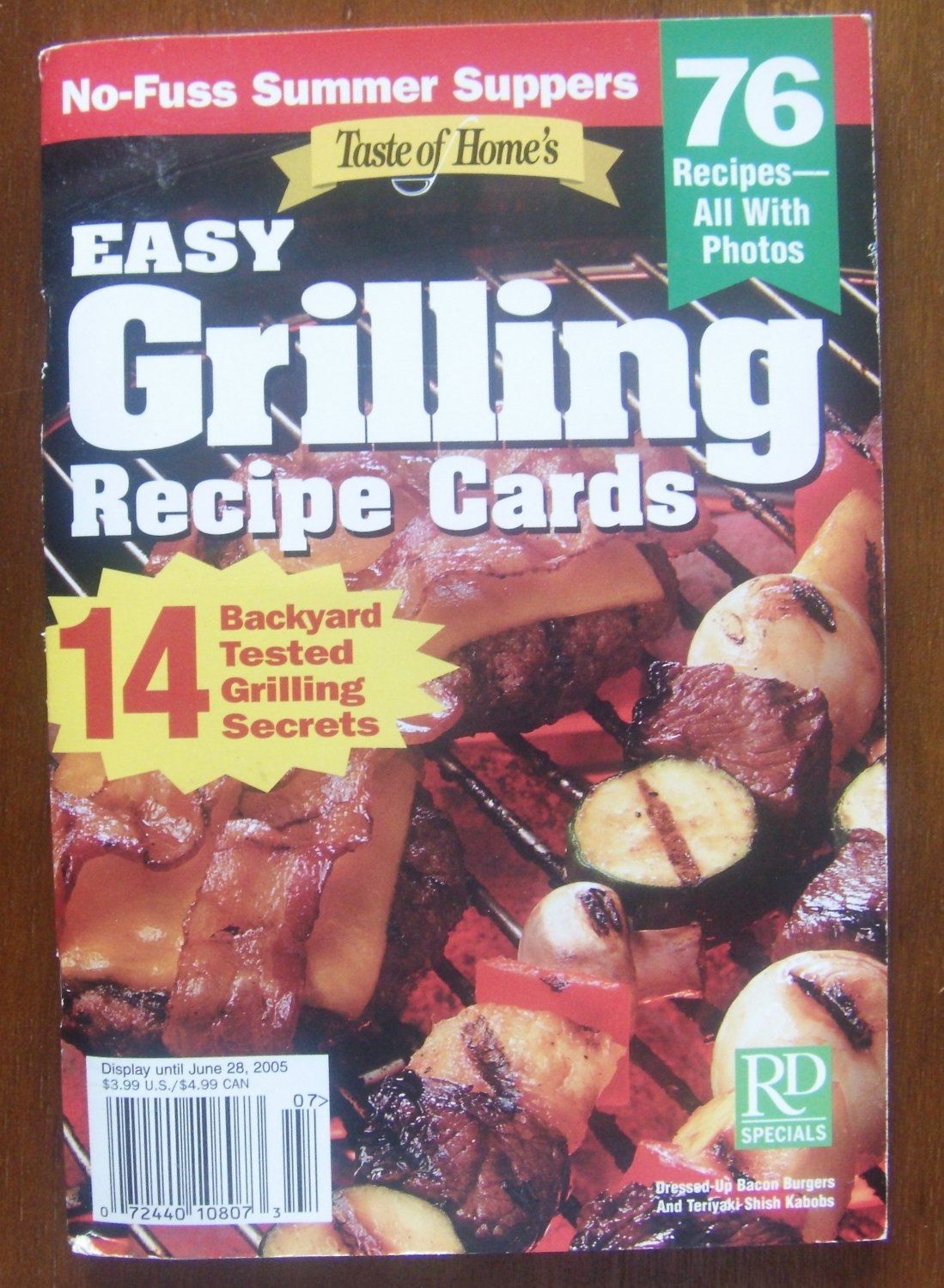 Easy Grilling Recipe Cards =Taste of Home's