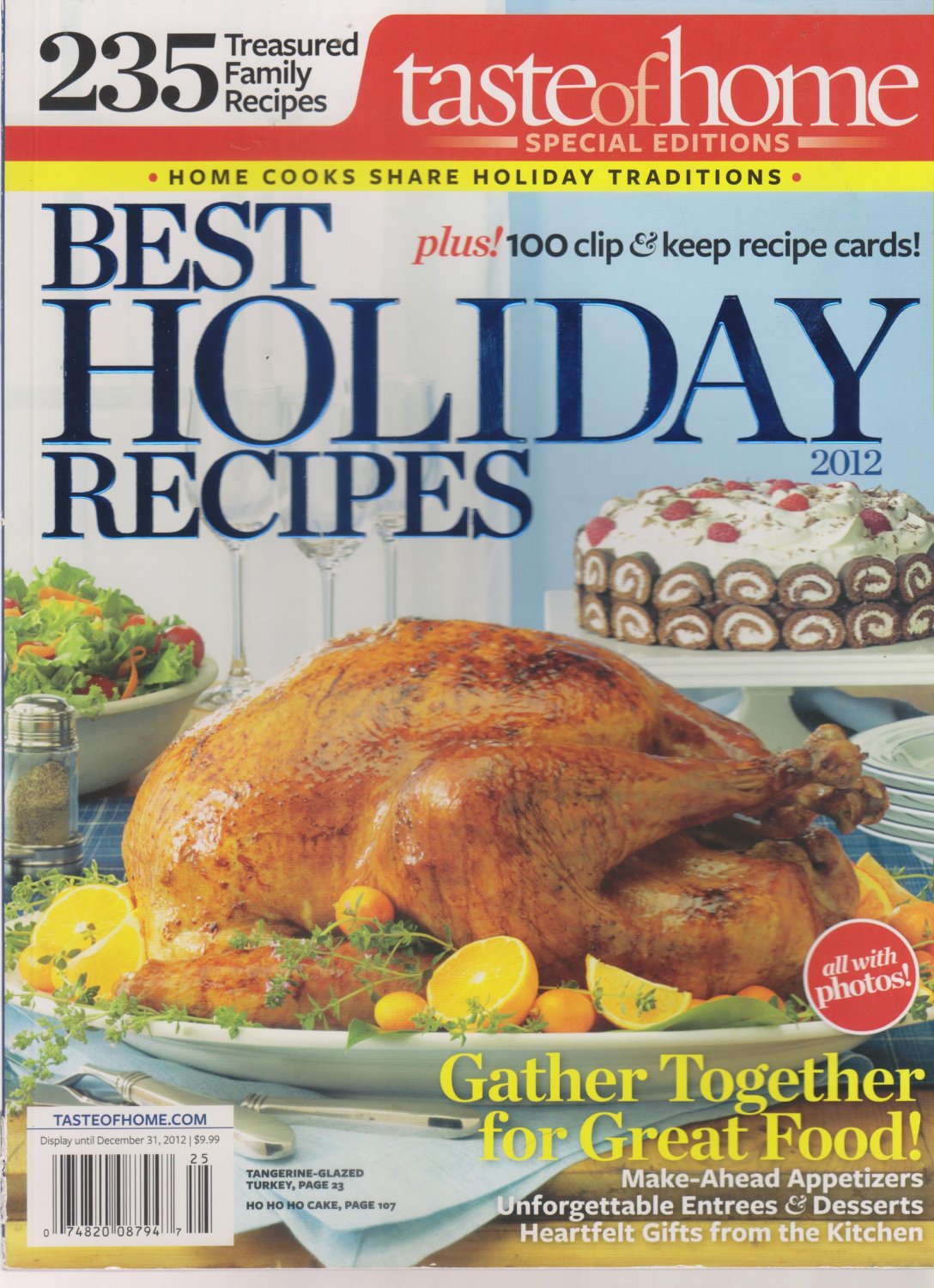 Taste of Home Best Holiday Recipes 2012