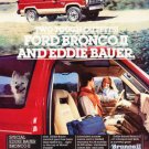 1985 Ford Bronco II - Eddie Bauer - Classic Vintage Advertisement Ad
