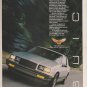 1986 Buick Somerset T Type Coupe Car Print Ad