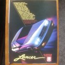 1985 Dodge Lancer RARE vintage Magazine Advertisement
