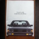 Audi 4000s 4000 Classic Advertisement Print