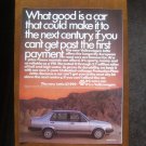 1985 VW Volkswagen Jetta - Original Car Advertisement Print Ad