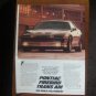 1985 PONTIAC FIREBIRD advertisement, Pontiac Firebird Trans Am