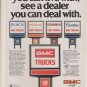 GMC TRUCKS -- Vintage Magazine Print Ad