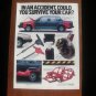 1986 Volvo 760 740 Sedan - Accident - Classic Vintage Advertisement Ad