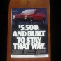 1987 Subaru Justy - 5500 red - Classic Car Advertisement Print Ad