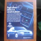 1995 Buick Regal Sedan Vintage Magazine Advertisemen